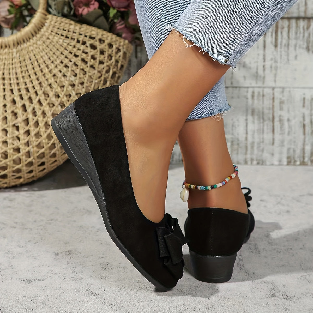 Hehlina Women's Flat Shoes | Orthopedic Comfort, Chic Bow Detail 7