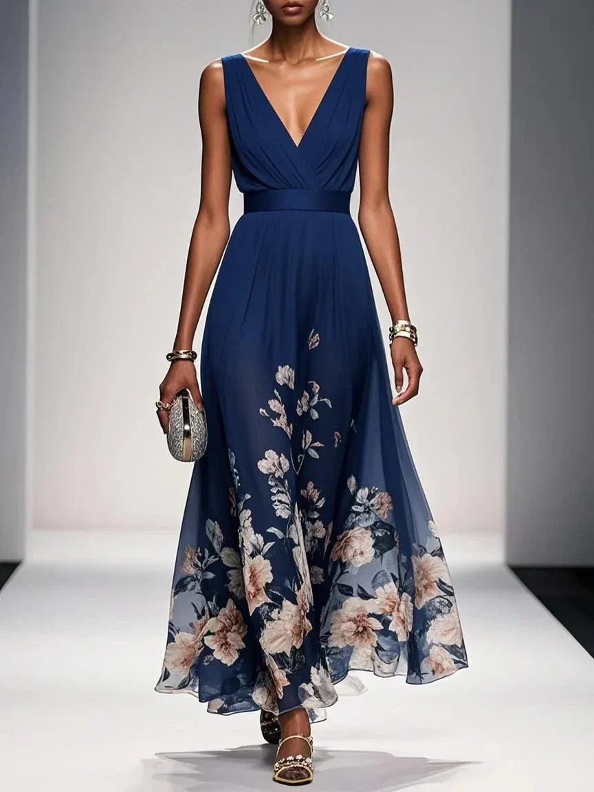 Isabella Women's Dress | Floral Print A-Line, Elegant Summer Dress 1