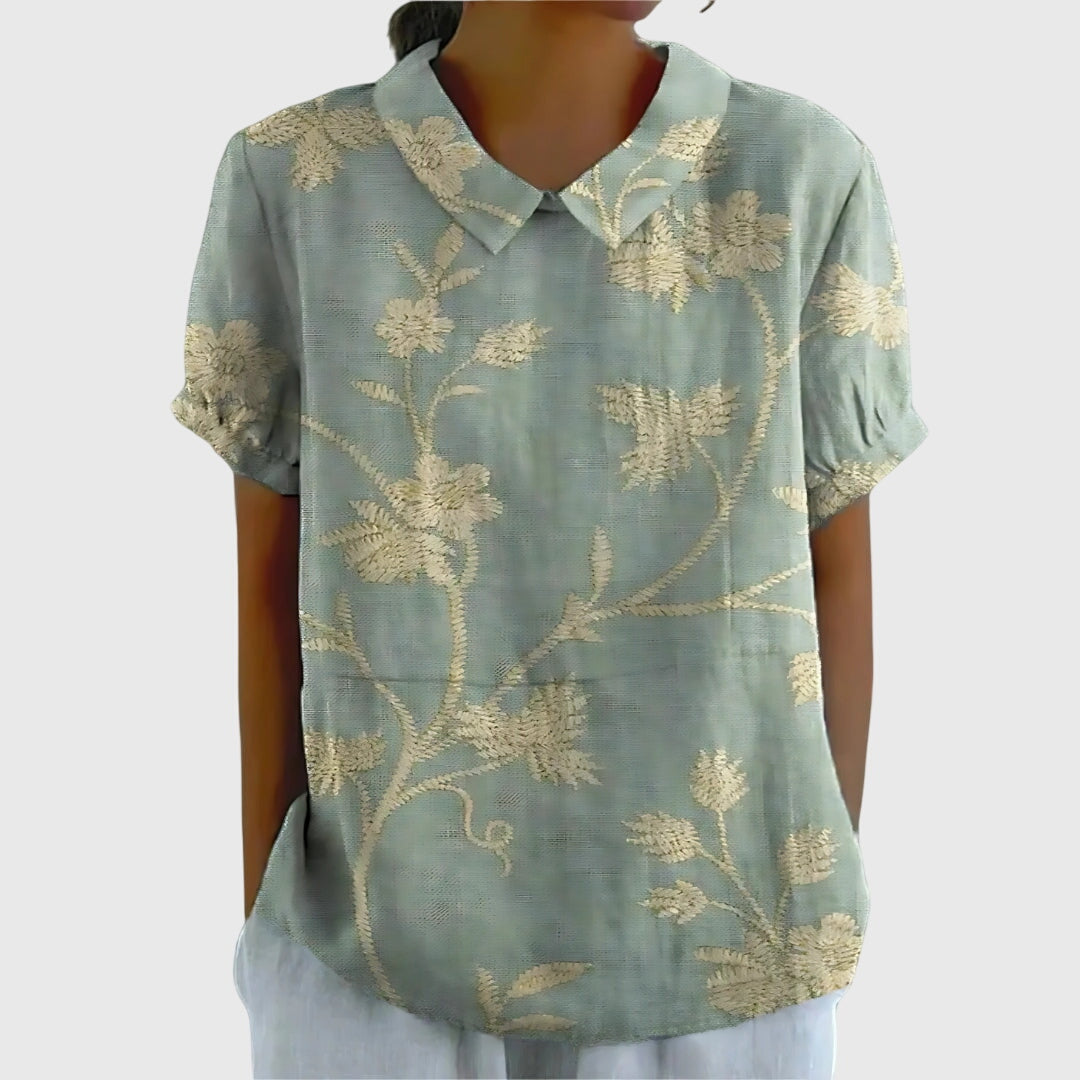 Jenna Women's Floral Blouse | Lightweight and Relaxed Fit 0