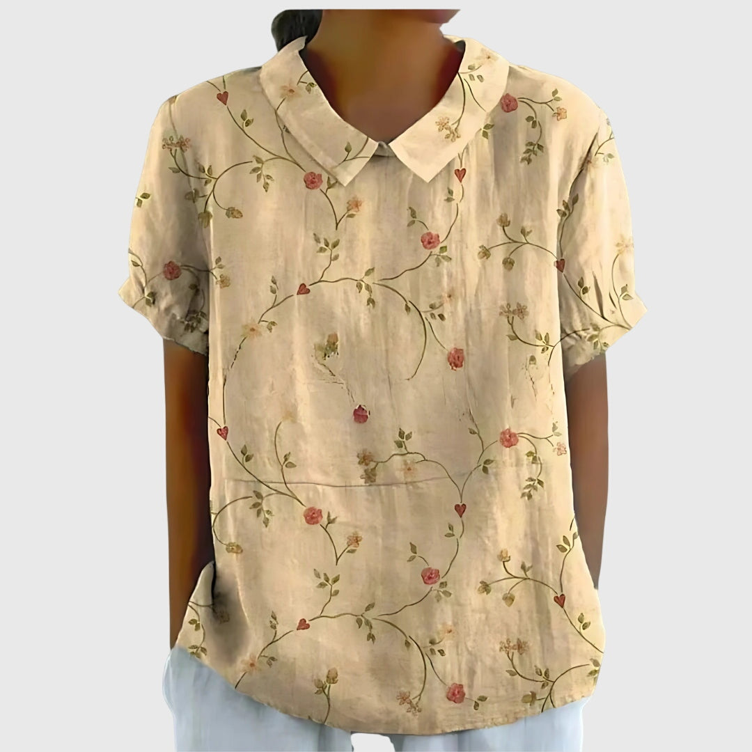 Jenna Women's Floral Blouse | Lightweight and Relaxed Fit 2