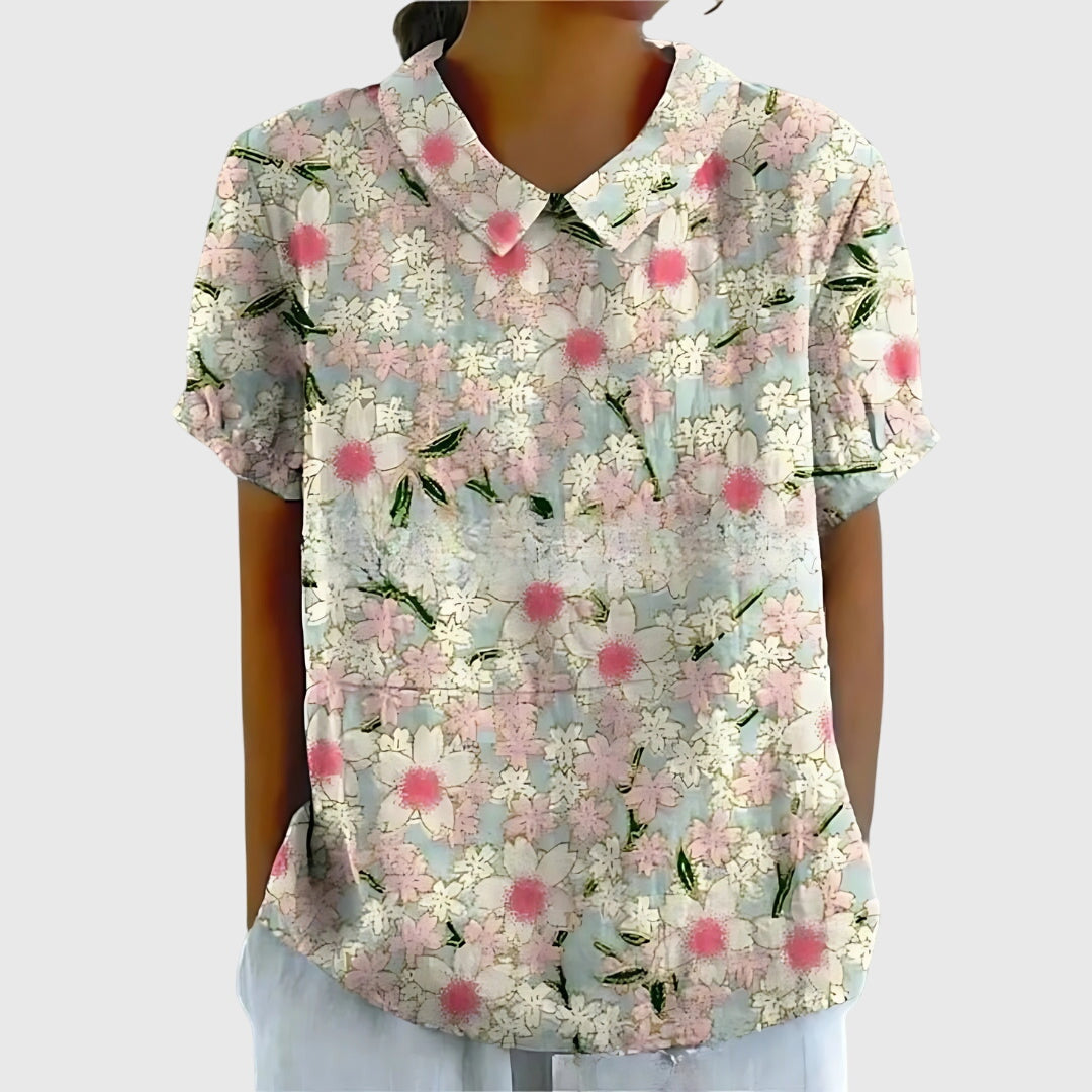 Jenna Women's Floral Blouse | Lightweight and Relaxed Fit 5