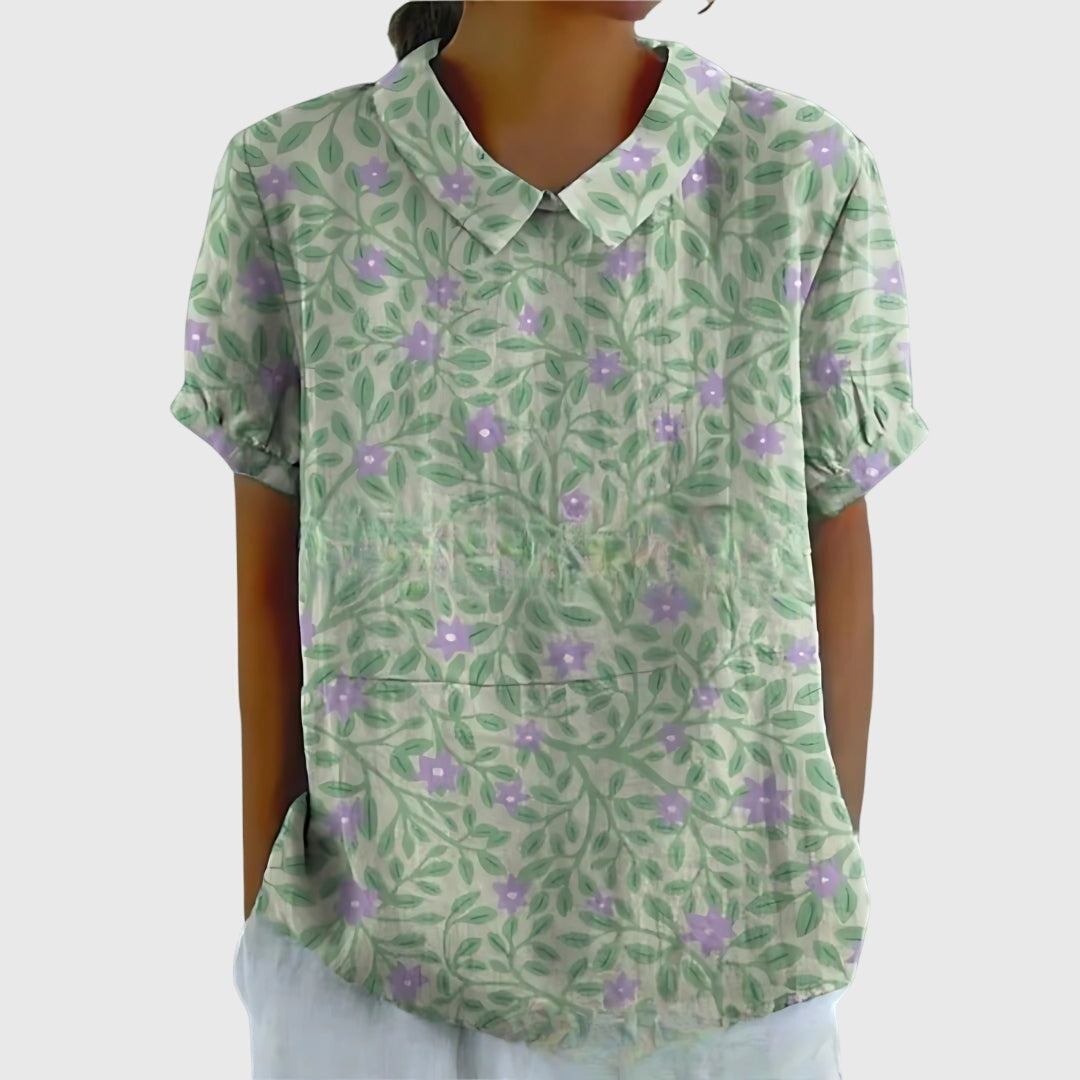 Jenna Women's Floral Blouse | Lightweight and Relaxed Fit 8