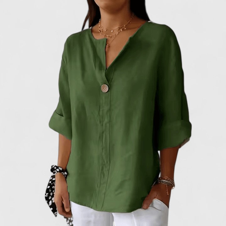 Klassy Women's Blouse | Cotton-Linen Blend, Summer Top 3