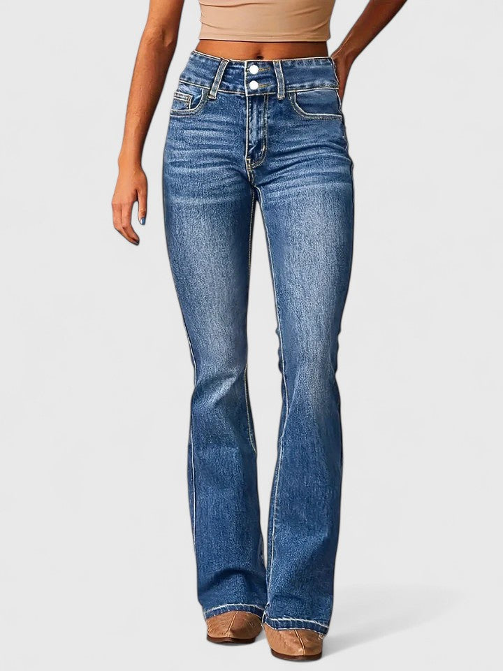 Koralynnae Women's Flare Jeans | Stretch Fabric, Comfortable Fit 0