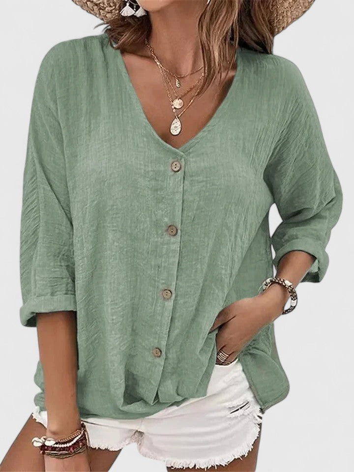 Kylie Women's Blouse | Lightweight V-Neck Summer Top 5