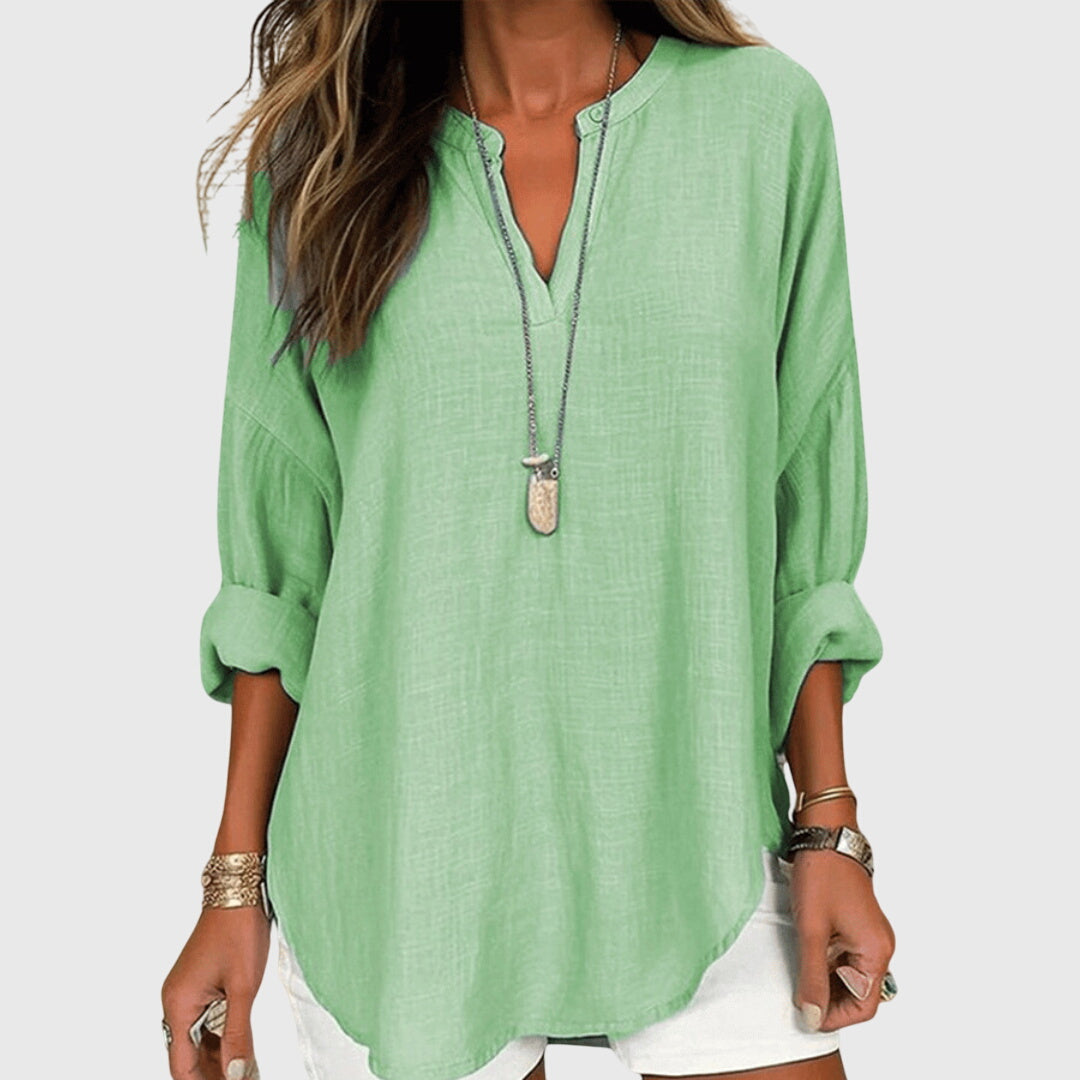 Lena Women's Beach Shirt | Flowy Design, Plus Size Available 2