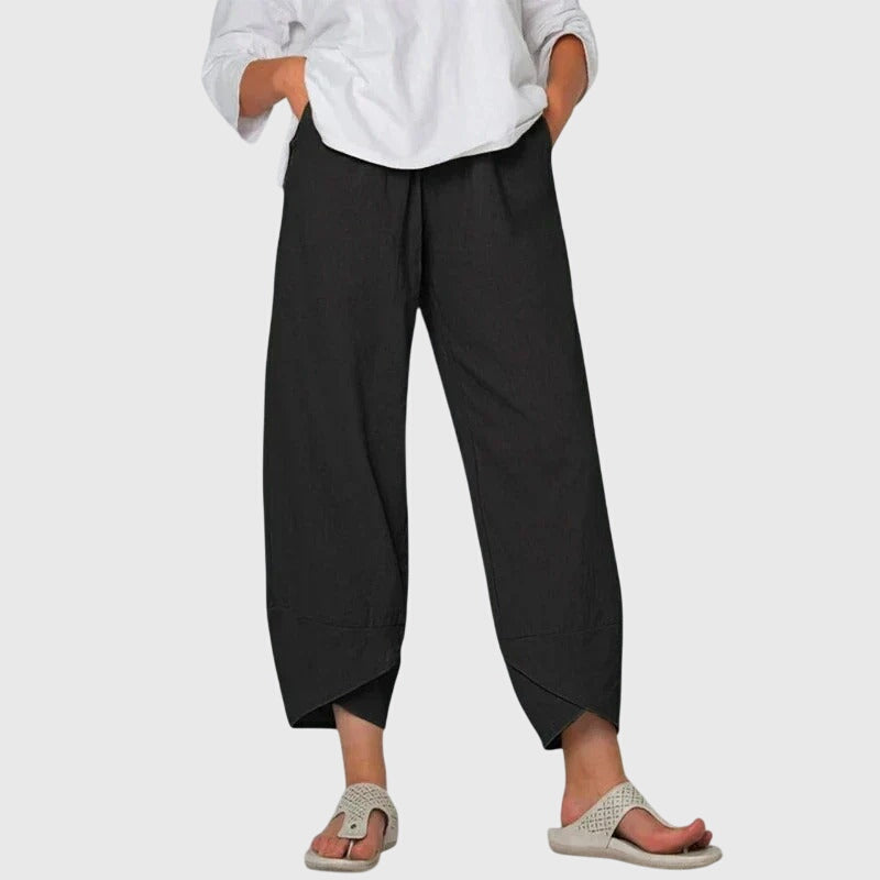 Leona Women's Wide Leg Pants | Lightweight Linen, Chic Comfort 5