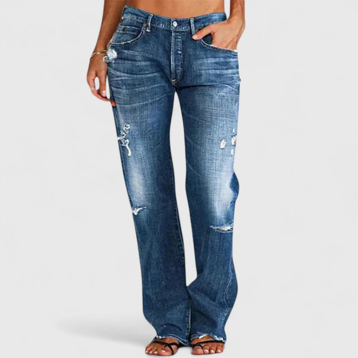 Lianette Women's Wide Leg Jeans | High-Stretch Fabric, Casual Comfort 1