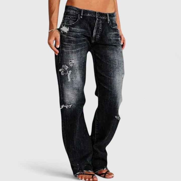 Lianette Women's Wide Leg Jeans | High-Stretch Fabric, Casual Comfort 2