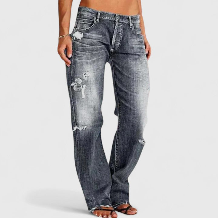 Lianette Women's Wide Leg Jeans | High-Stretch Fabric, Casual Comfort 3