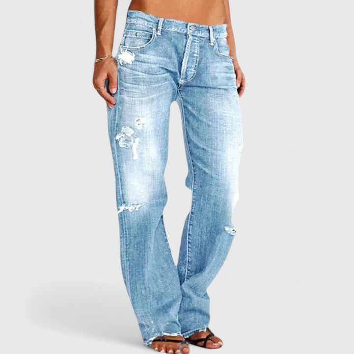 Lianette Women's Wide Leg Jeans | High-Stretch Fabric, Casual Comfort 4