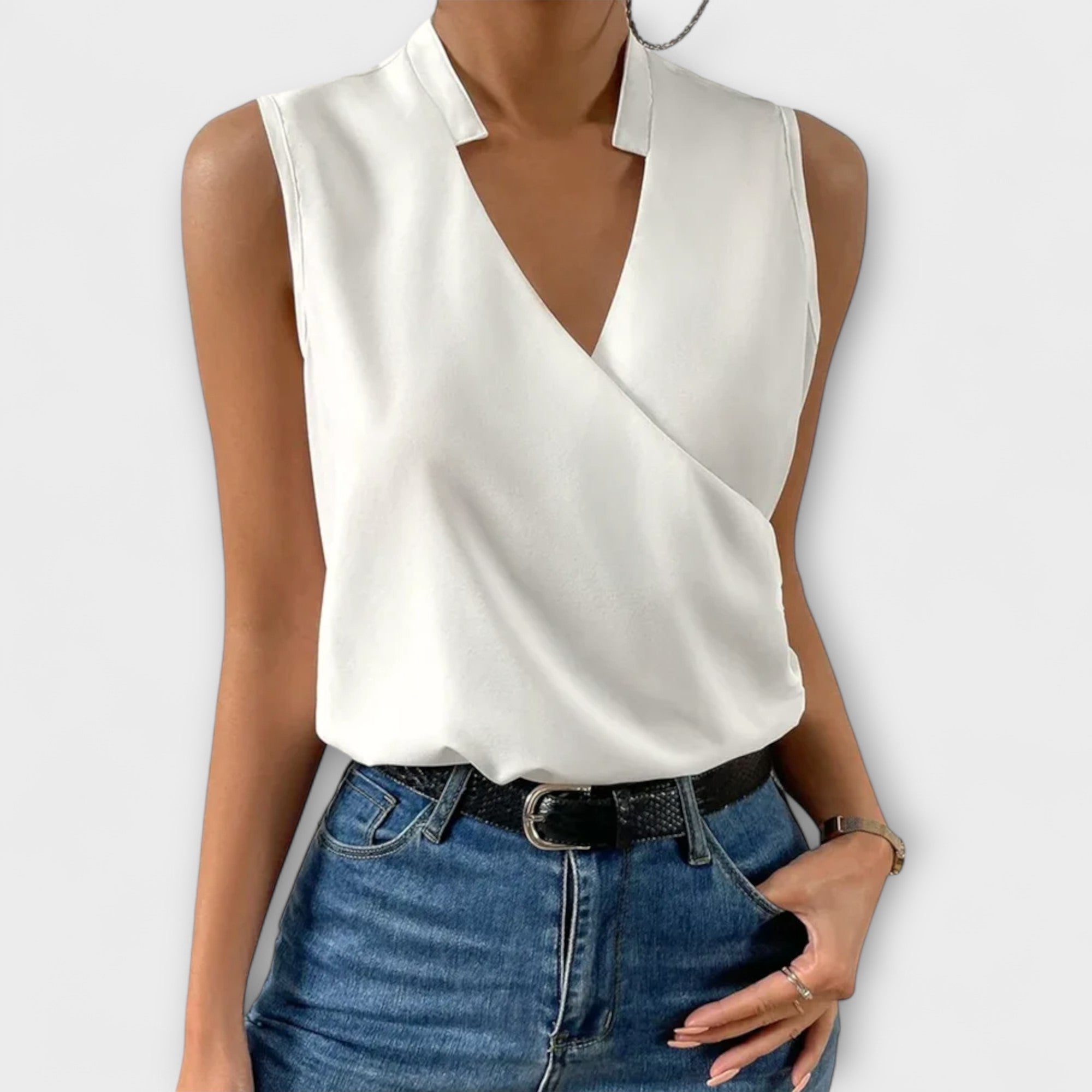 Luxe Women's V-Neck Tank Top | Soft, Breathable Fabric for Going Out 0