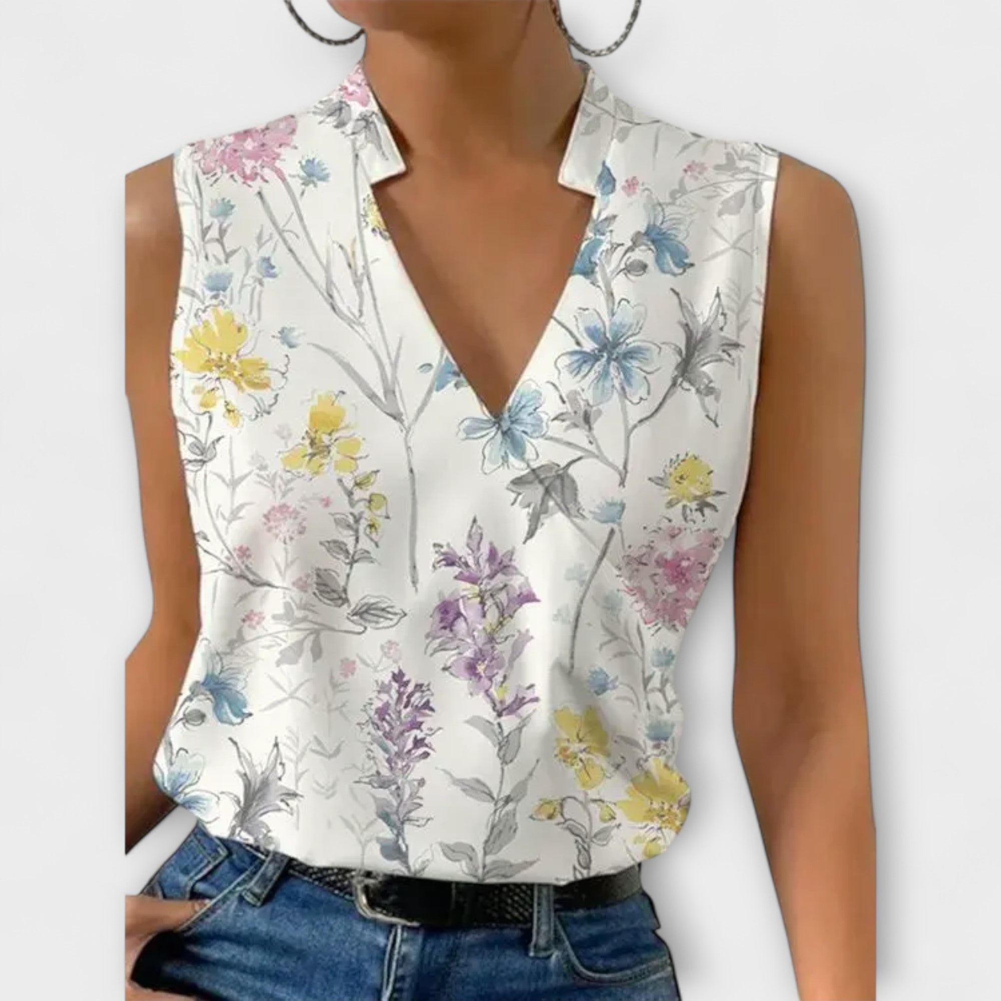 Luxe Women's V-Neck Tank Top | Soft, Breathable Fabric for Going Out 1