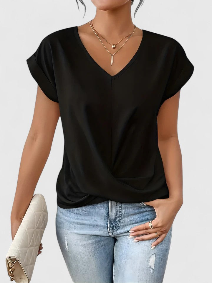 M Stylish Women's Top | V-Neck, Chic Twist Detail 3