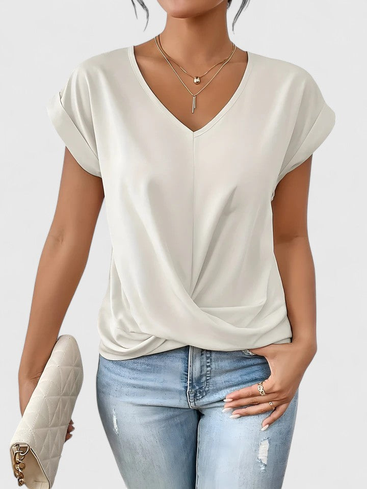 M Stylish Women's Top | V-Neck, Chic Twist Detail 5