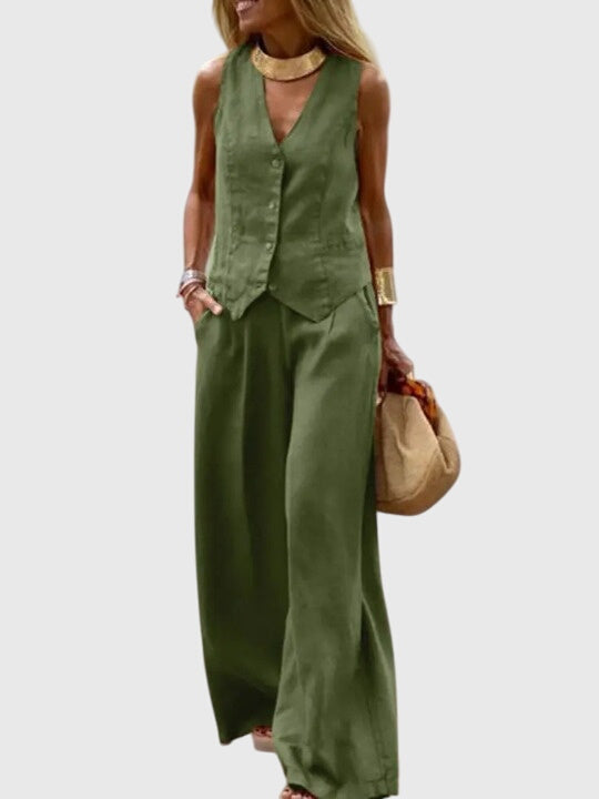 Mabel Women's Two-Piece Set | Lightweight Fabric, Elegant Design 0