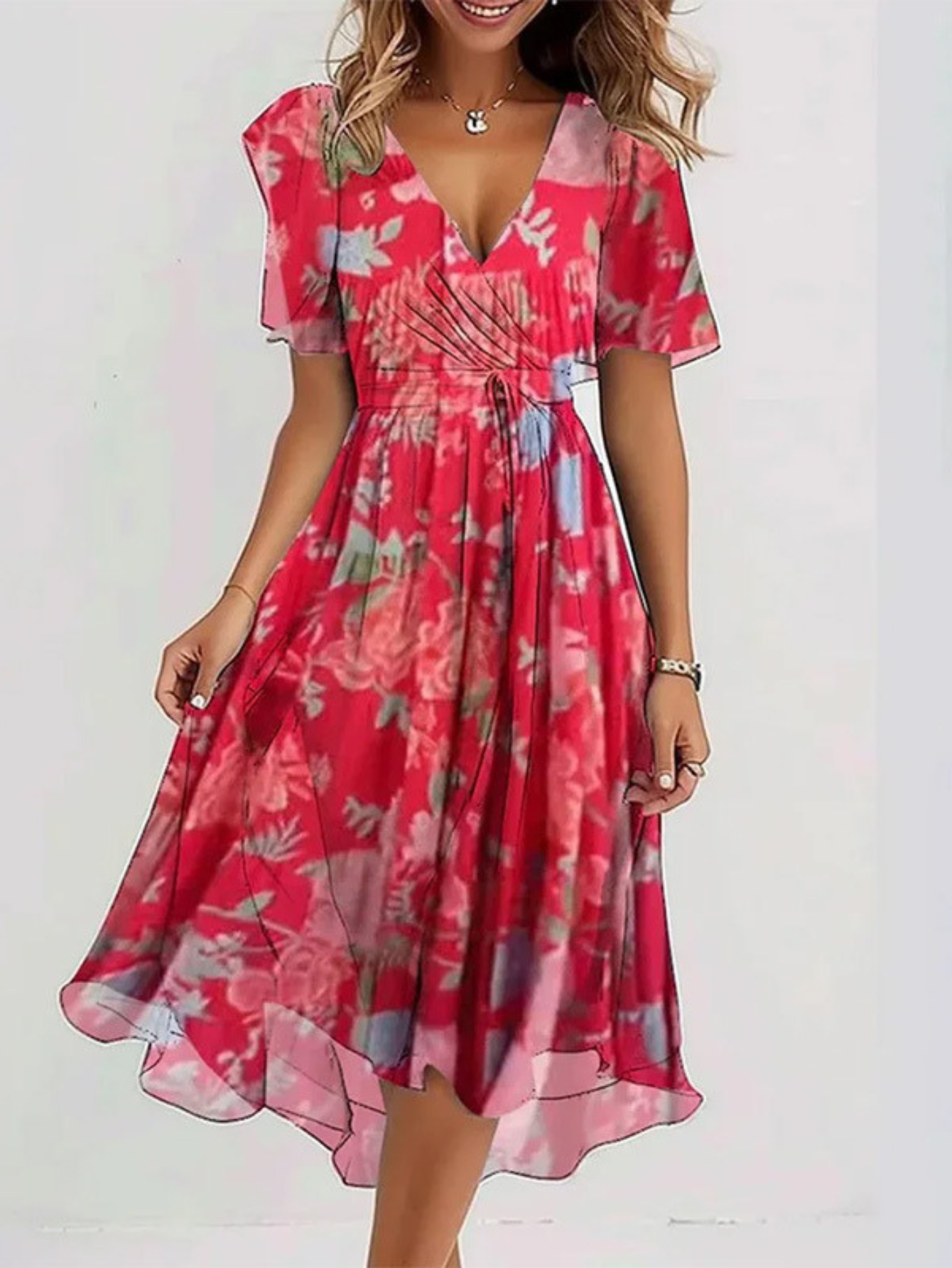 Matilda Women's Summer Dress | Stylish Belly Cover 1