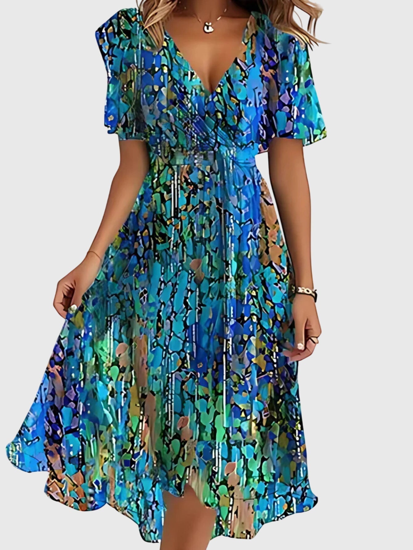 Matilda Women's Summer Dress | Stylish Belly Cover 4
