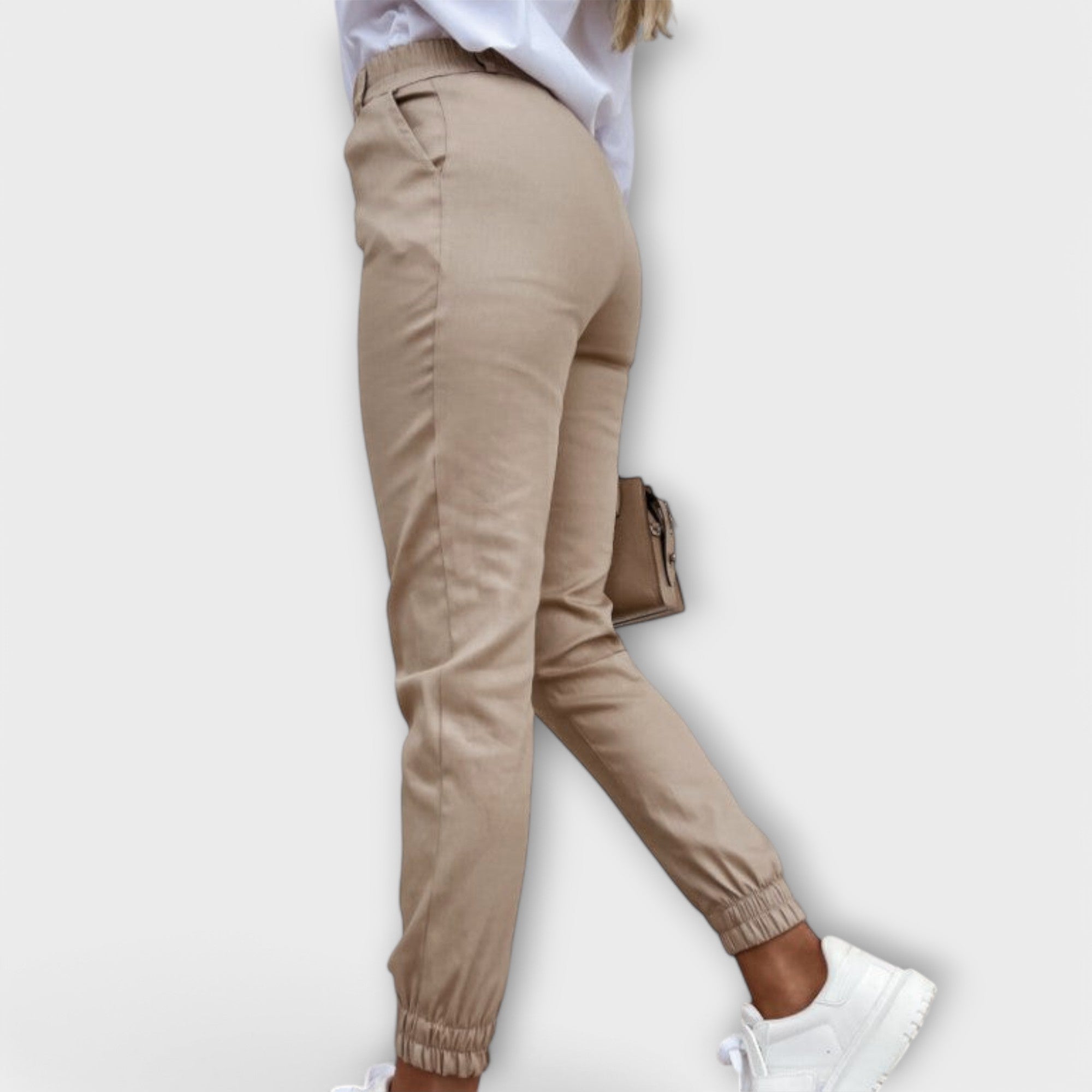 Mela Women's Pants | Ankle-Length Stretch Fabric, Slim Fit 4