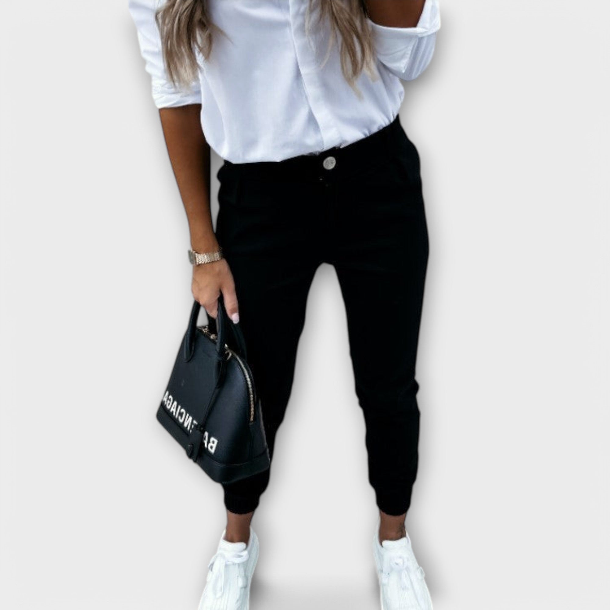 Mela Women's Pants | Ankle-Length Stretch Fabric, Slim Fit 5