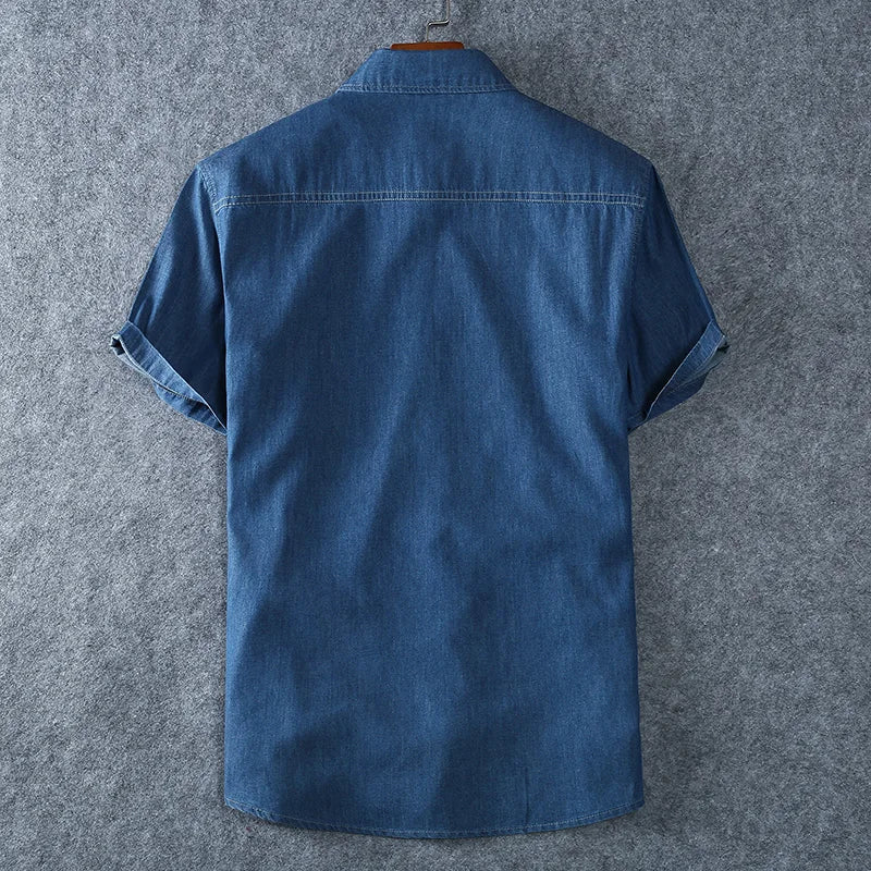 Men's Denim Shirt | Cotton Blend, Classic Cut 2