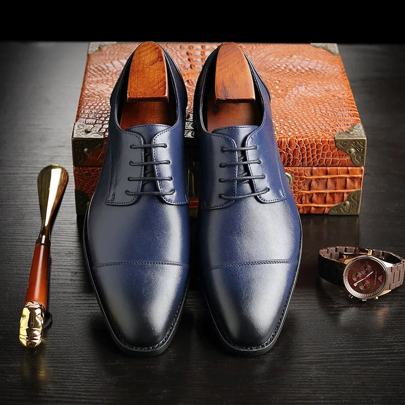 Men's Oxford Shoes | Handcrafted Leather, Classic Black Design 3
