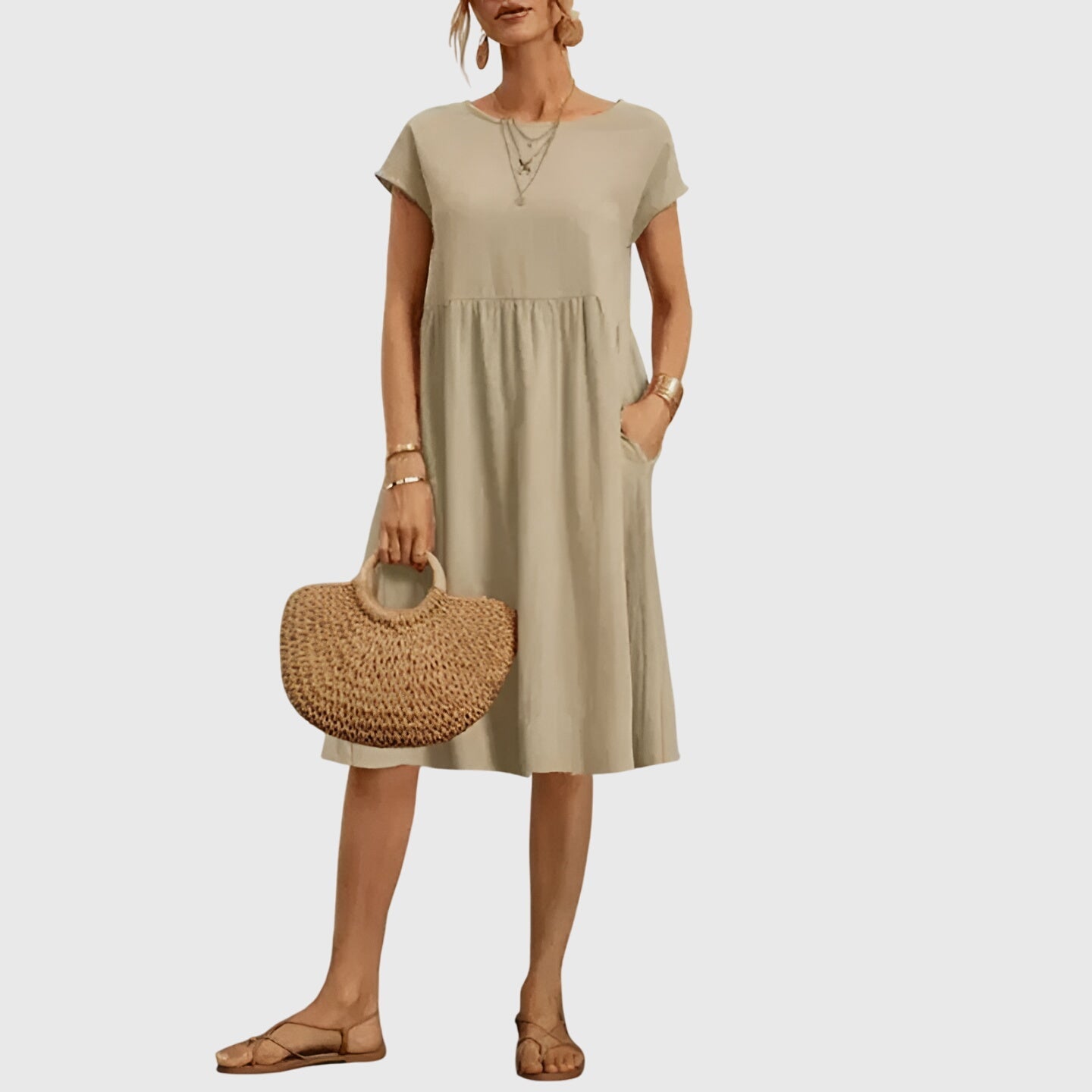 Mirabel Women's Dress | Flattering White Maxi Dress, Versatile Style 1