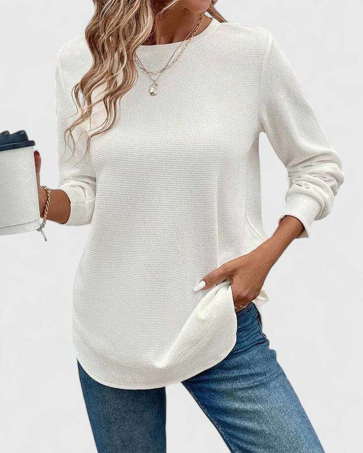 Nadyalyn Women's Top | Soft Fabric, Versatile O-Neck Design 7