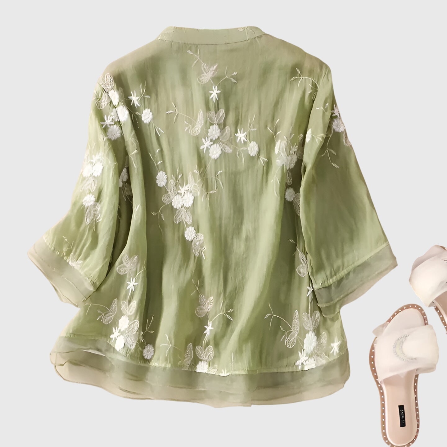 Nellie Women's Top | Floral Embroidery, Relaxed Fit 2
