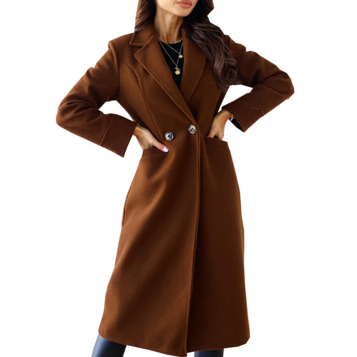Elegant Warm Women's Winter Coat in Long Size