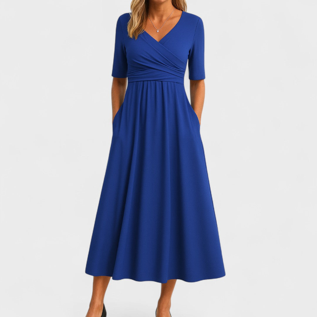 Phoebe Women's Midi Dress | Elegant A-Line Cut, Versatile Style 2