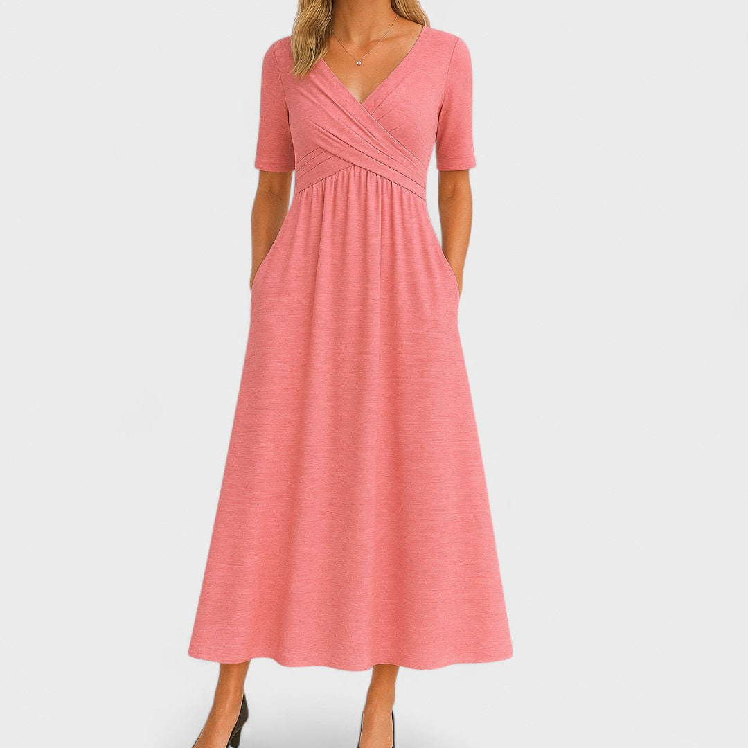 Phoebe Women's Midi Dress | Elegant A-Line Cut, Versatile Style 4
