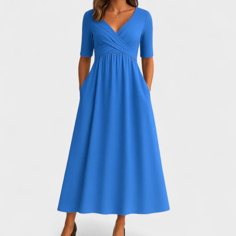 Phoebe Women's Midi Dress | Elegant A-Line Cut, Versatile Style 5
