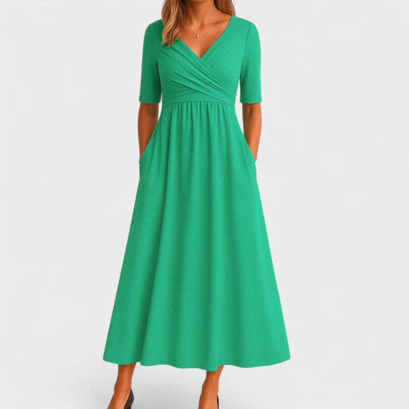 Phoebe Women's Midi Dress | Elegant A-Line Cut, Versatile Style 6