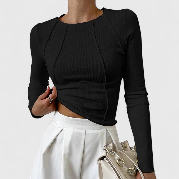 R Stylish Women's Long Sleeve Top | Chic Design, Comfortable Fit 1