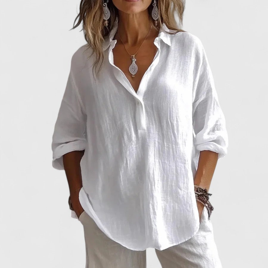 Roxanna Women's Blouse | Breathable Fabric, Relaxed Fit Summer Top 0