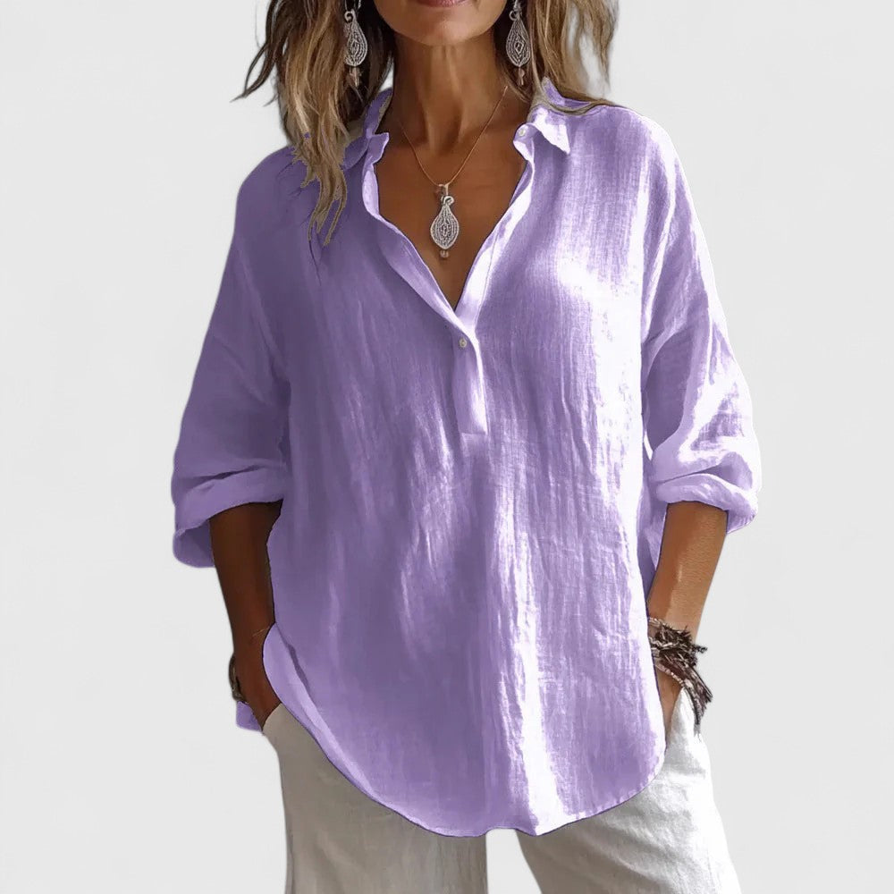 Roxanna Women's Blouse | Breathable Fabric, Relaxed Fit Summer Top 3