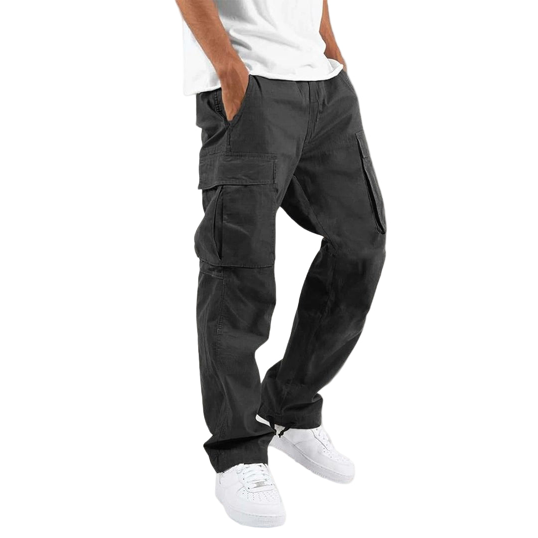Men’s Relaxed Cargo Trousers – Multi-Pocket Smart-Casual Pants