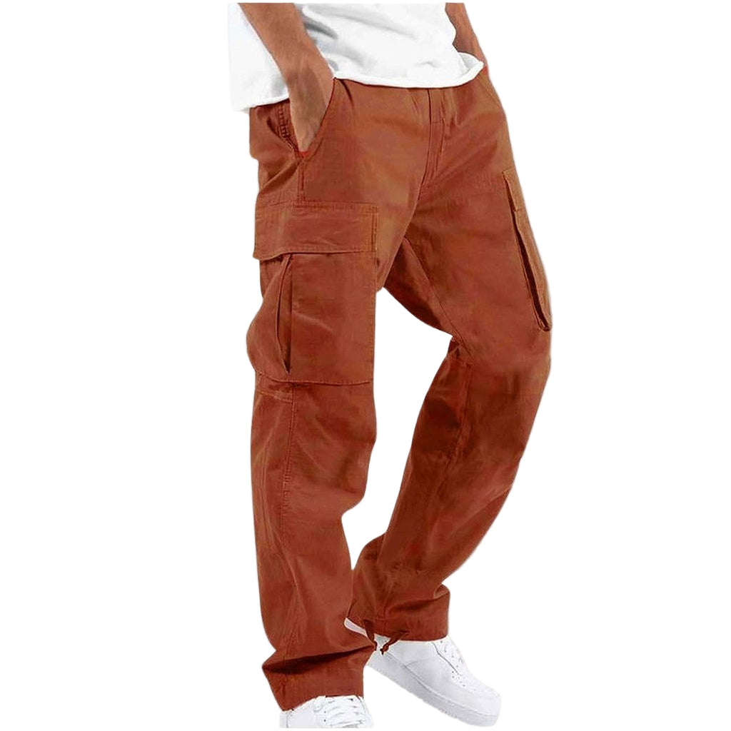Men’s Relaxed Cargo Trousers – Multi-Pocket Smart-Casual Pants