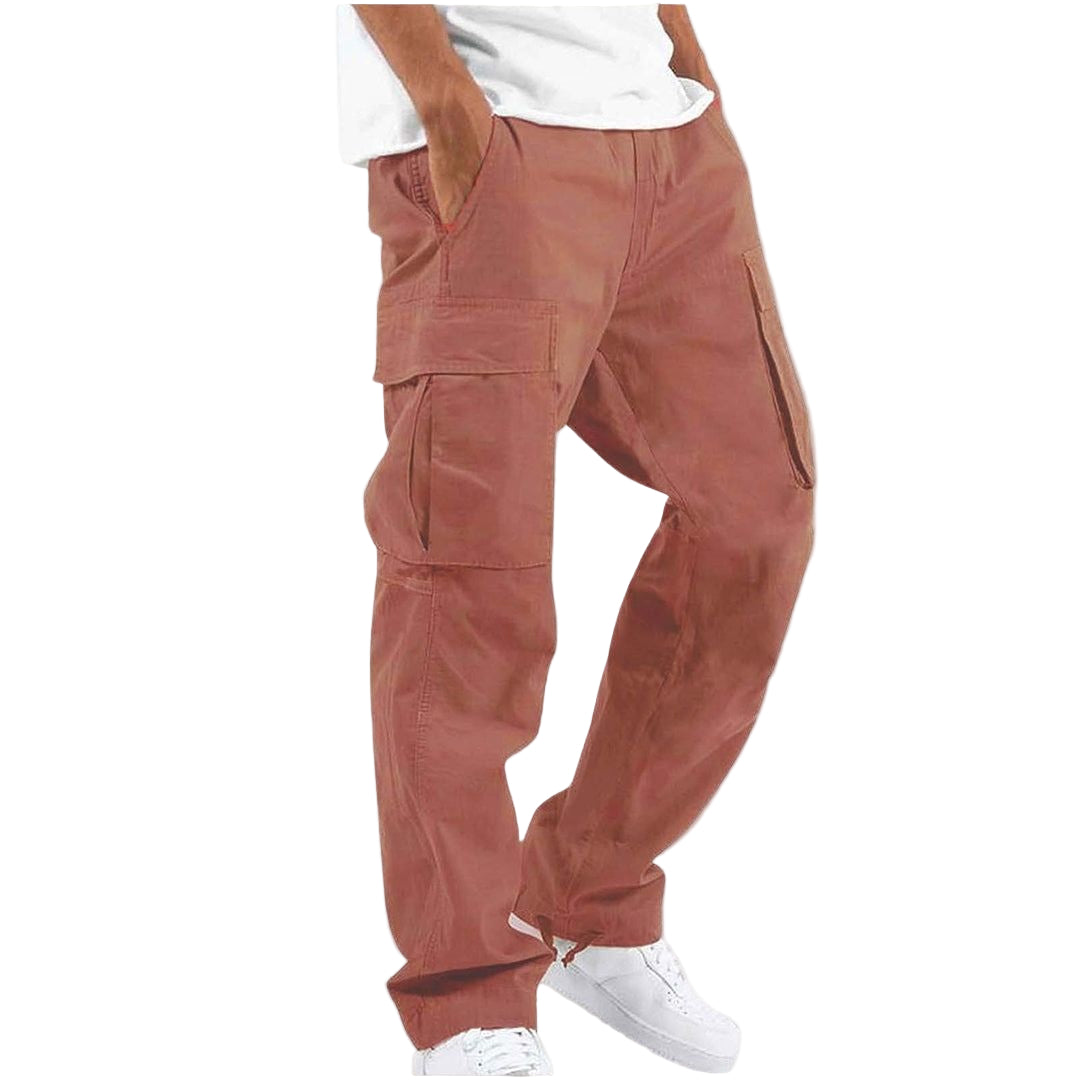 Men’s Relaxed Cargo Trousers – Multi-Pocket Smart-Casual Pants