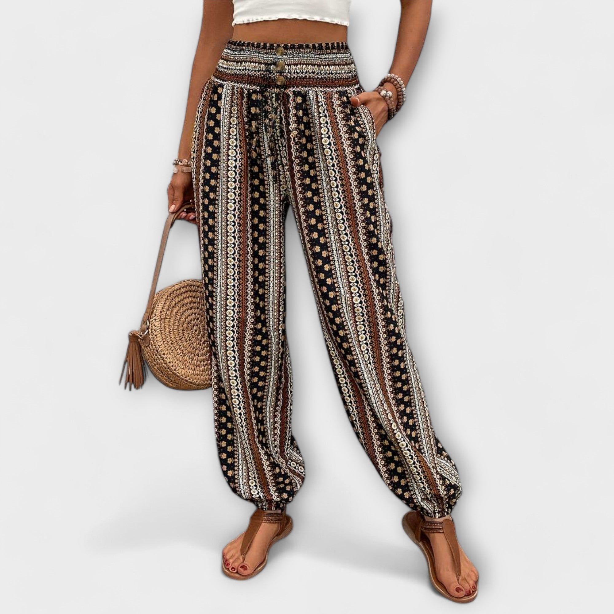 Scarlett Women's Pants | Ethnic Graphic Design, Comfortable Fit 0