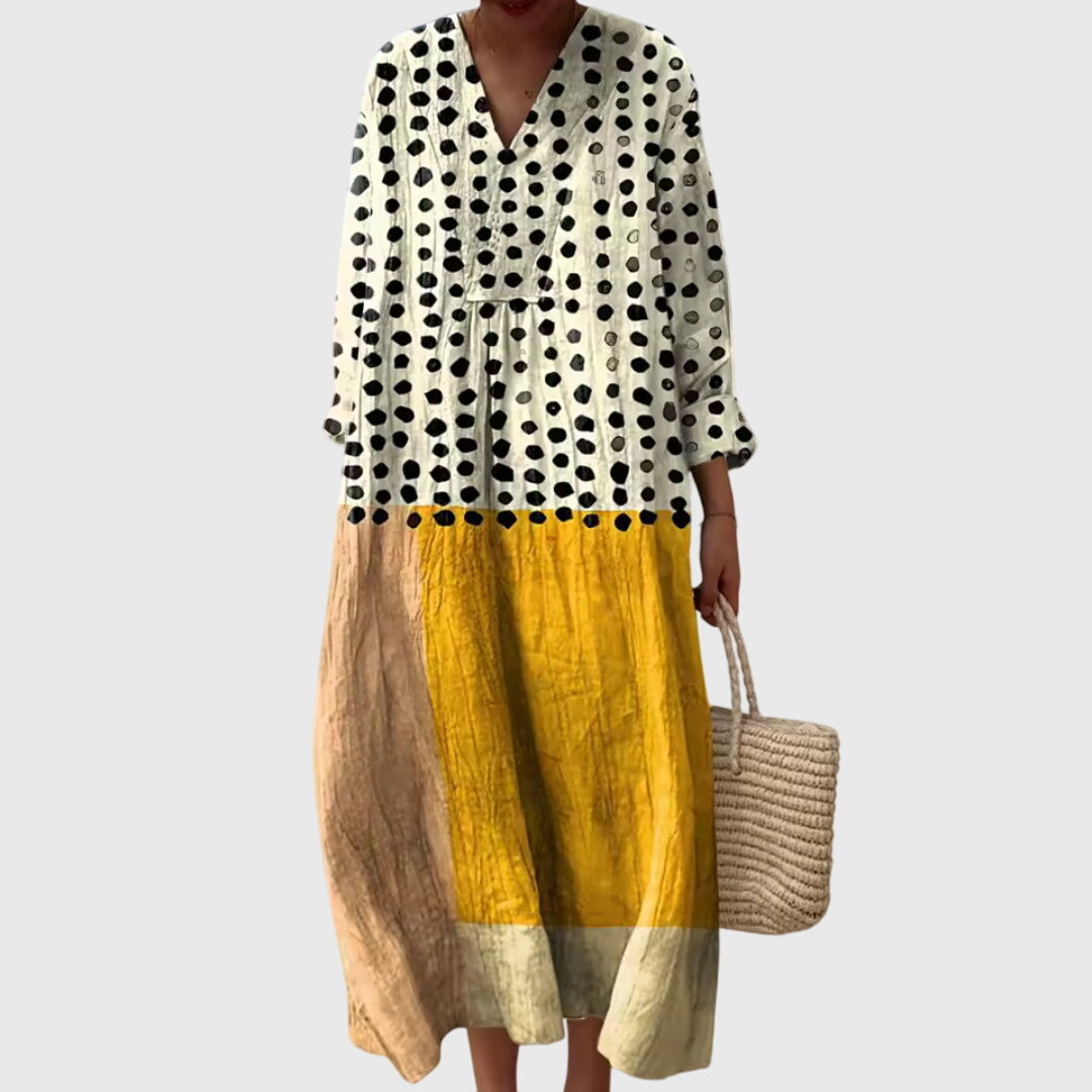 Sophisticated Women's Dress | Unique Geometric Design 2