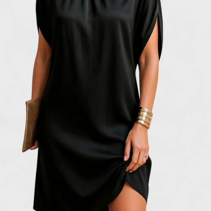 Sylvia Women's Dress | Elegant V-Neck Summer Dress, Lightweight Fabric 2