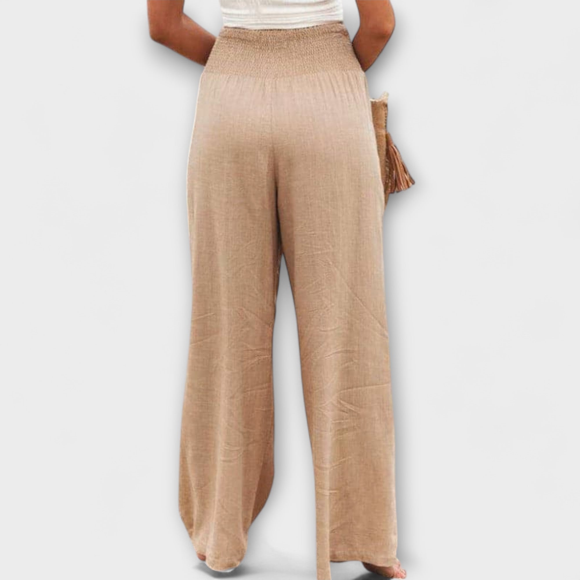 Thearya Women's Wide Leg Pants | Comfortable Linen, Relaxed Fit 3