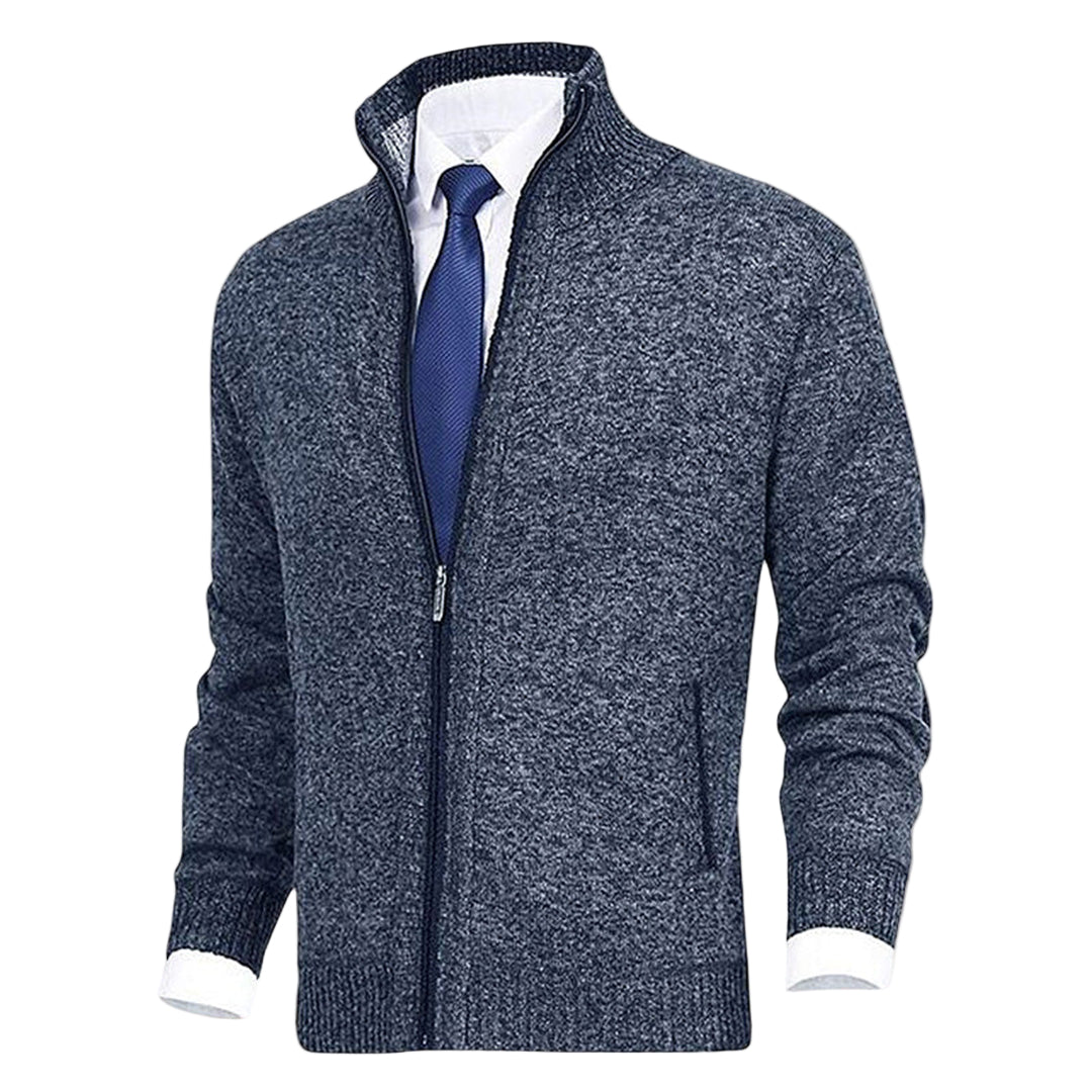Men’s Lightweight Zip-Up Knit Jumper – Smart Layering Top