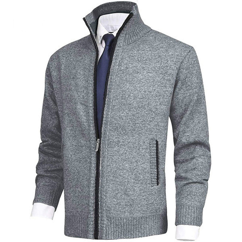 Men’s Lightweight Zip-Up Knit Jumper – Smart Layering Top