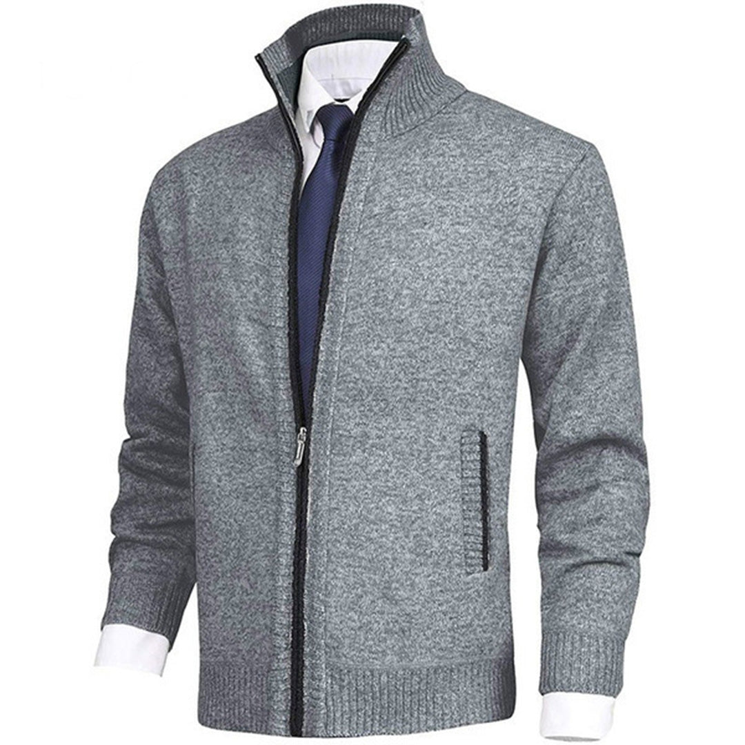 Men’s Lightweight Zip-Up Knit Jumper – Smart Layering Top