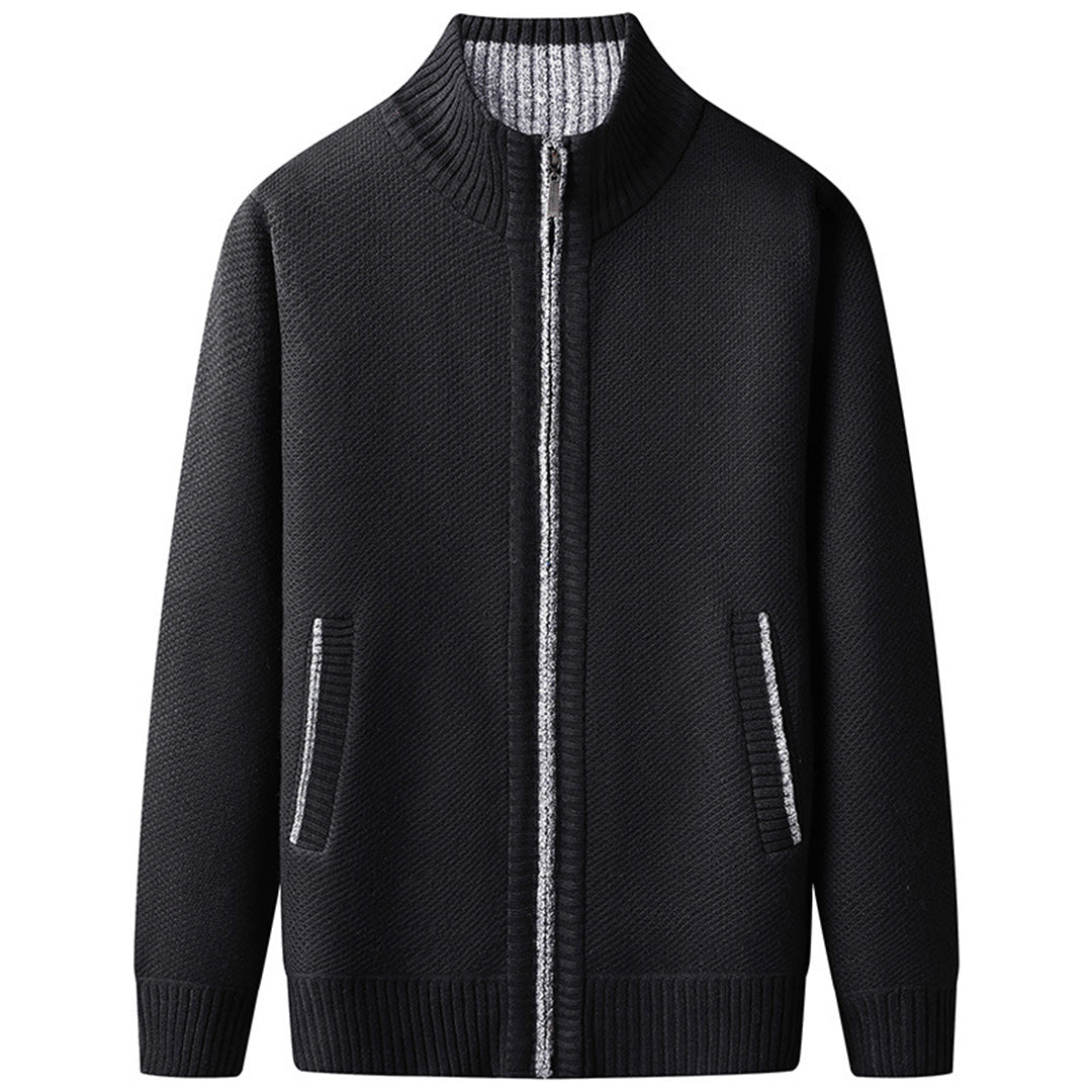 Men’s Lightweight Zip-Up Knit Jumper – Smart Layering Top