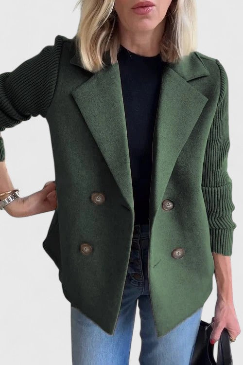 Winslet Women's Blazer | Chic Contrast Sleeves, Tailored Fit 1