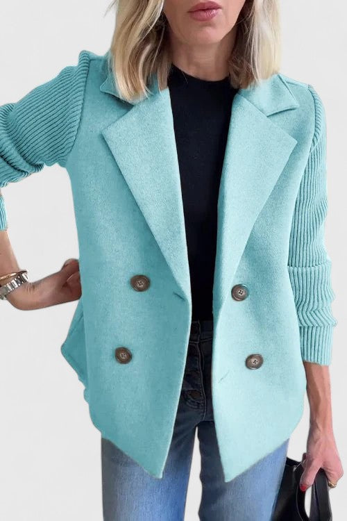 Winslet Women's Blazer | Chic Contrast Sleeves, Tailored Fit 3